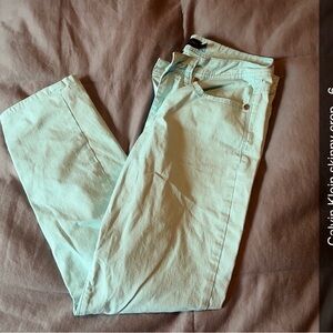 Calvin Klein Light Blue Crop Pants